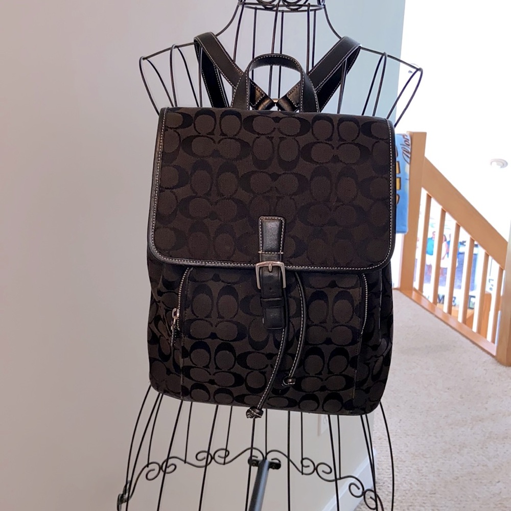 Coach Mini Backpack- Black